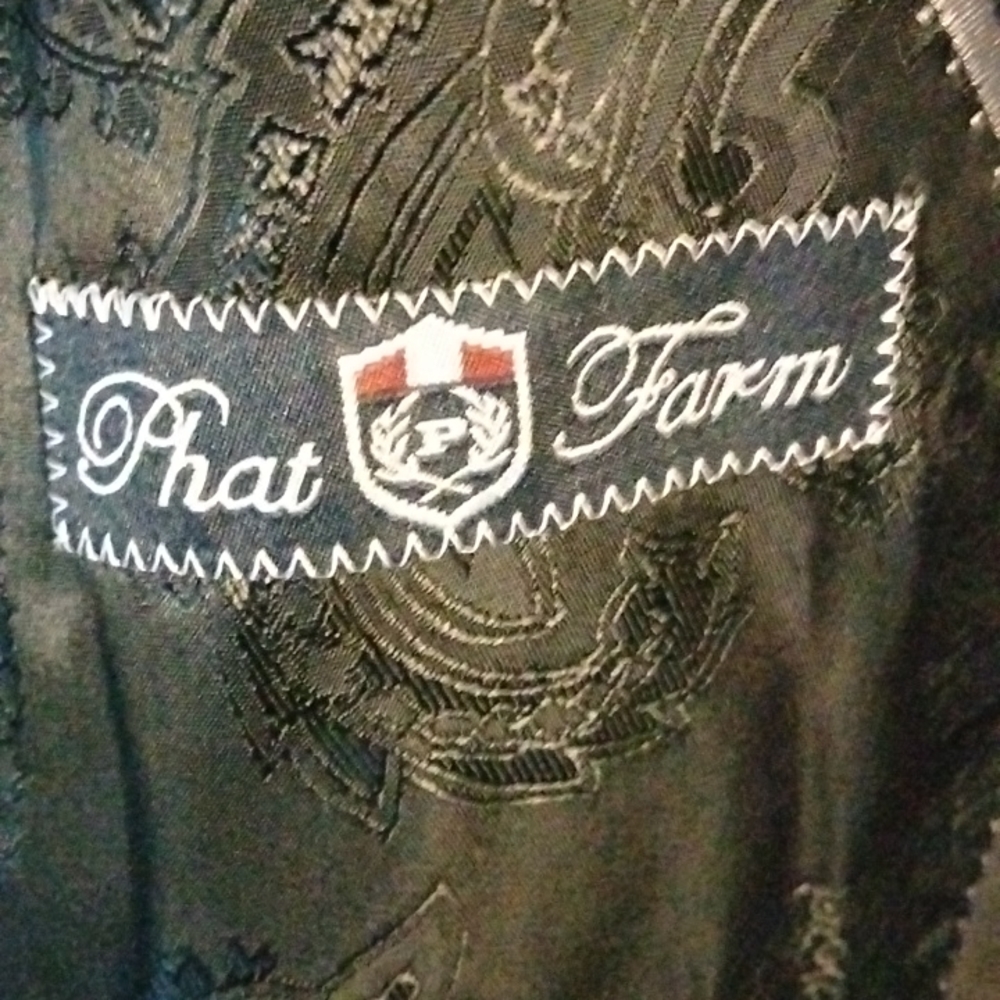 Phat farm suite jacket. Black suade, like new condition